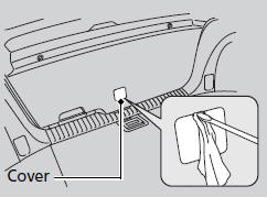 1. Use a flat-tip screwdriver and remove the