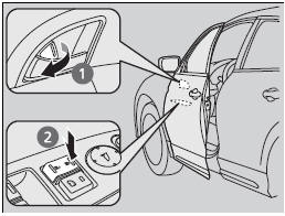 ■ Locking the driver’s door