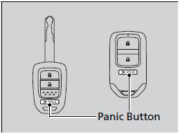 ■ The panic button on the remote