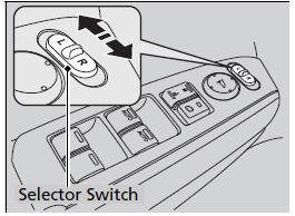 If activated, either side door mirror