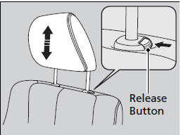 To raise the head restraint: Pull it upward.