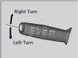 The turn signals can be used when the ignition