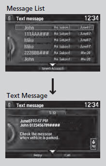 ■ Displaying text messages