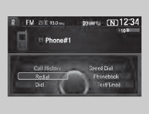 ■ To make a call using redial