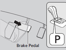 2. Check that the shift lever is in