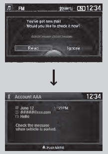 1. A pop-up appears and notifies you of a new