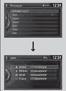 ■ To make a call using the imported