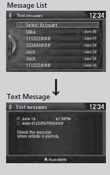 ■ Displaying text messages