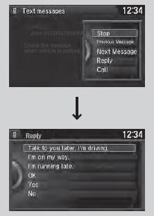 ■ Reply to a message