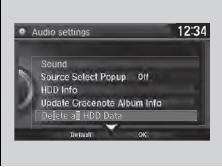 1. Turn on the audio system and select the