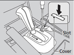 1. Set the parking brake.