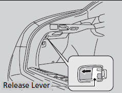 3. Pull the release lever towards you.
