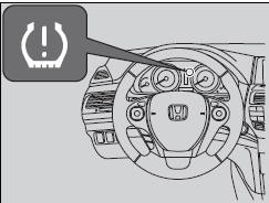 Monitors the tire pressure while you are