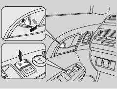 1. Stop your vehicle with the service station