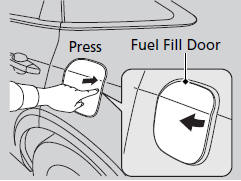 4. Press the area indicated by the arrow to