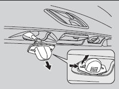 1. Push the left edge of the lens to the right