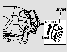 The childproof door locks are designed to prevent children seated in the rear