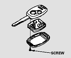 1. Remove the screw at the base of the transmitter with a small Phillips-head