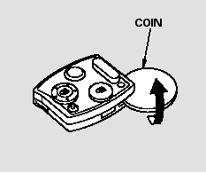 3. Inside the transmitter, separate the inner cover from the keypad by carefully