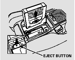 2. Push the EJECT button to remove the CD magazine. The magazine will pop up