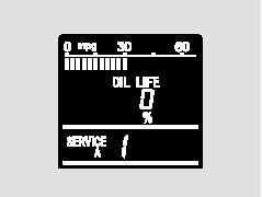 When the remaining engine oil life is 0 percent, the engine oil life indicator