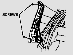 2. Use a Phillips-head screwdriver to remove the taillight assembly mounting