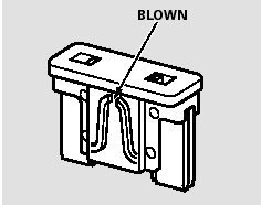 5. Look for a blown wire inside the fuse. If it is blown, replace it with one