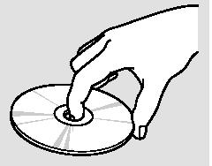 Handle a disc by its edges; never touch either surface. Do not place stabilizer