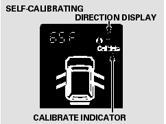 If you see ‘‘- -’’ in the direction display when you turn the ignition switch