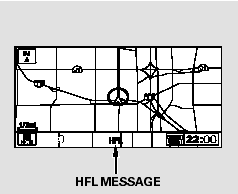 When there is an incoming call, or HFL is in use, ‘‘HFL’’ will appear at the