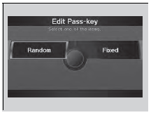 4. Rotate  to select Pass-Key. Press