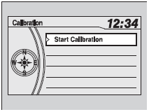 4. When the display changes to Start Calibration, press