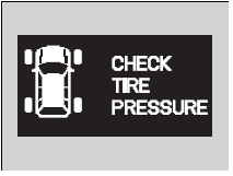 To select the tire pressure monitor, turn the ignition switch to ON
