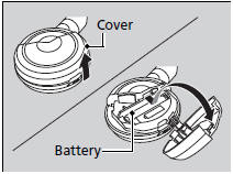2. Make sure to replace the battery with the correct polarity.