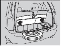 1. Remove the cargo area floor lid.