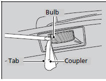 1. Remove the clips using a flat-tip screwdriver, then remove the upper part