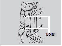 1. Use a Phillips-head screwdriver to remove the bolts.