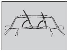 1. Lift the driver side wiper arm first, then the passenger side.
