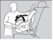  Installing a Child Seat with a Lap/Shoulder Seat Belt