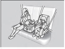 • An inflating front or side airbag can injure or kill a child sitting in the
