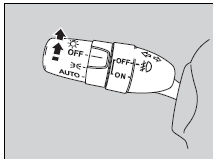 Automatic lighting control can be used when the ignition switch is in ON