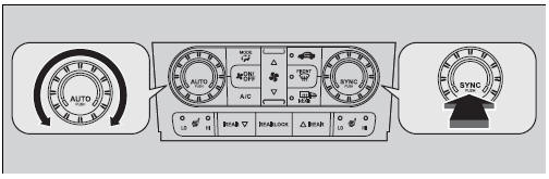 You can set the temperature synchronously for the driver side, the passenger