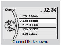 Playing the XM® Radio