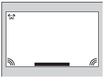 - An appropriate indicator blinks when there are any obstacles around the